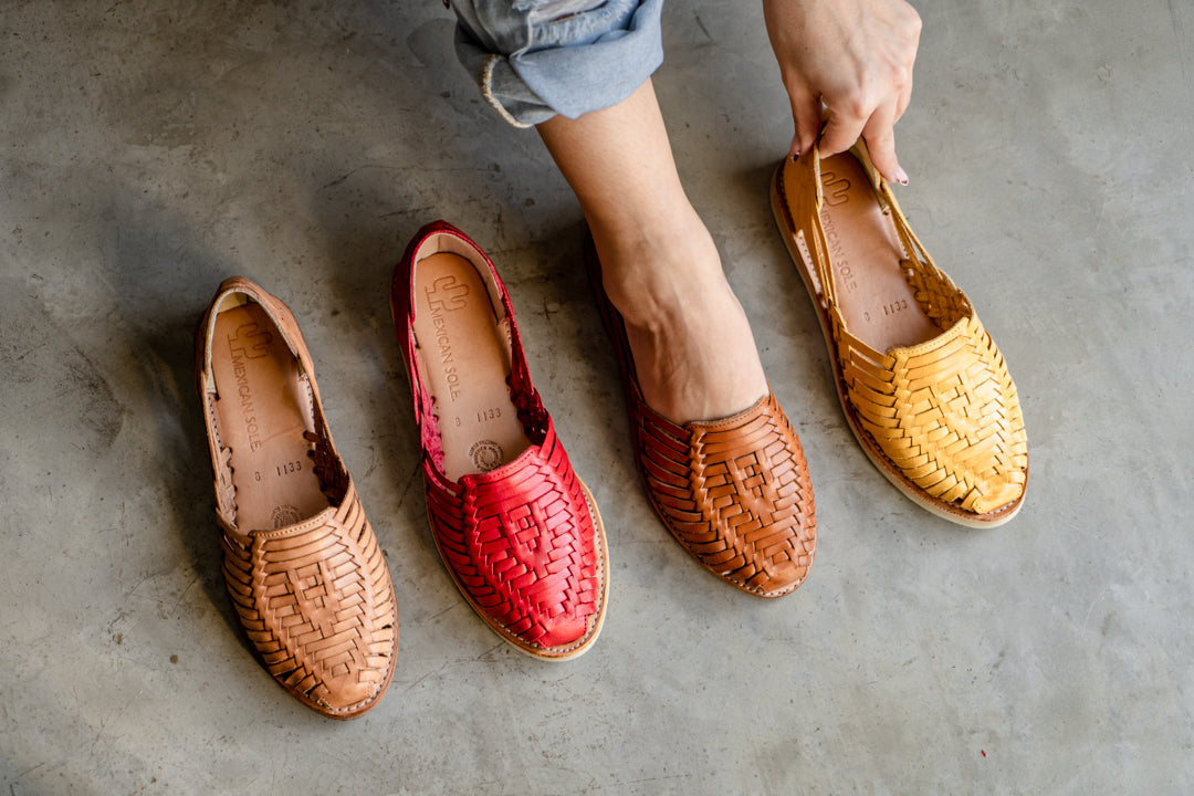 Handmade mexican online huaraches